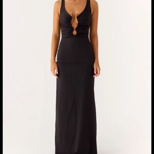 BNWT Peppermayo Black Cutout Maxi Dress